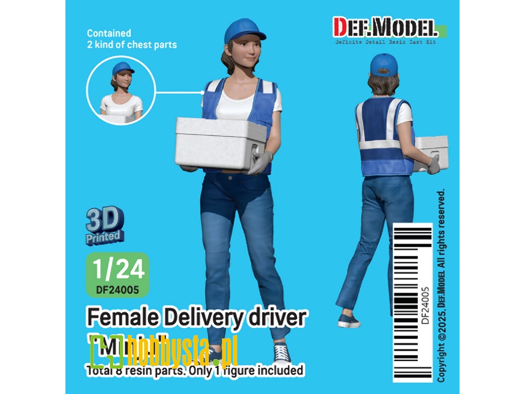 Modern Female Delivery Driver (1 Figure) - image 1