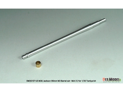 Us M36 Jackson - 90 Mm M3 Metal Barrel Set - Mid.(1) (For Tamiya Kits) - image 4