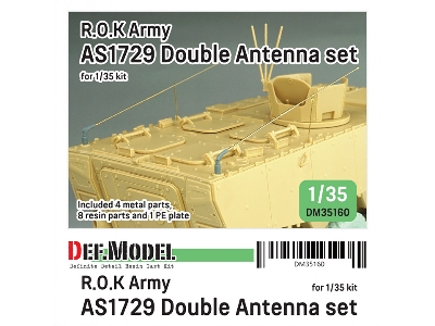 Rok Army As1729 Antenna Double Set (For Academy Kits) - image 1