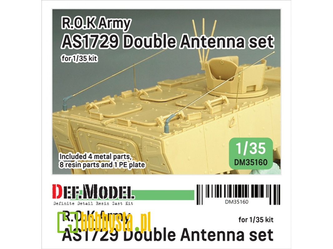 Rok Army As1729 Antenna Double Set (For Academy Kits) - image 1