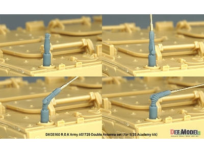 Rok Army As1729 Antenna Double Set (For Academy Kits) - image 7