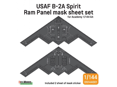 Usaf B-2 A Spirit - Ram Panel Mask Sheet Set (For Academy Kits) - image 1