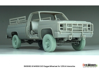 Us M1008 Cucv - Sagged Wheel Set (For Ak Interactive Kits) - image 10