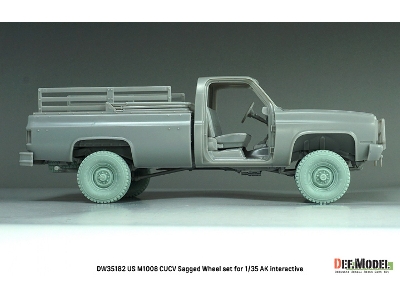 Us M1008 Cucv - Sagged Wheel Set (For Ak Interactive Kits) - image 12