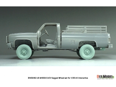 Us M1008 Cucv - Sagged Wheel Set (For Ak Interactive Kits) - image 13