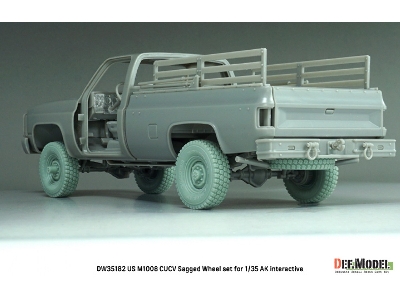 Us M1008 Cucv - Sagged Wheel Set (For Ak Interactive Kits) - image 14