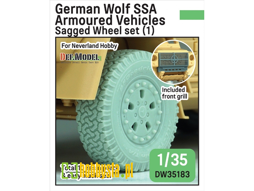 German Wolf Ssa - Sagged Wheel Set 2 (For Neverland Hobby Kits) - image 1