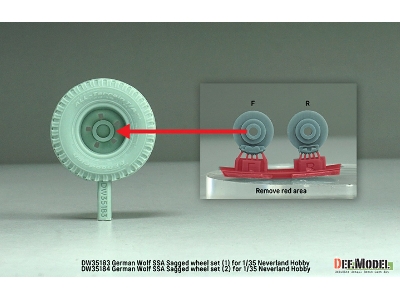 German Wolf Ssa - Sagged Wheel Set 2 (For Neverland Hobby Kits) - image 5