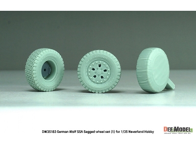 German Wolf Ssa - Sagged Wheel Set 2 (For Neverland Hobby Kits) - image 6