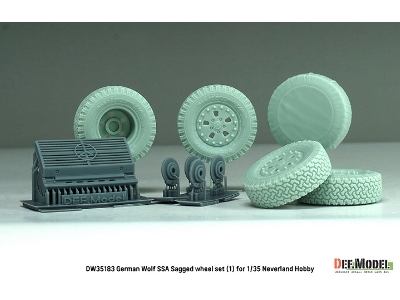 German Wolf Ssa - Sagged Wheel Set 2 (For Neverland Hobby Kits) - image 7