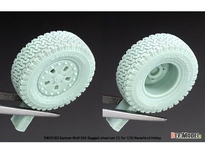German Wolf Ssa - Sagged Wheel Set 2 (For Neverland Hobby Kits) - image 8