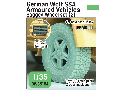 German Wolf Ssa - Sagged Wheel Set No.2 (For Neverland Hobby Kits) - image 1
