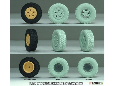 German Wolf Ssa - Sagged Wheel Set No.2 (For Neverland Hobby Kits) - image 2