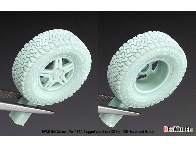 German Wolf Ssa - Sagged Wheel Set No.2 (For Neverland Hobby Kits) - image 11