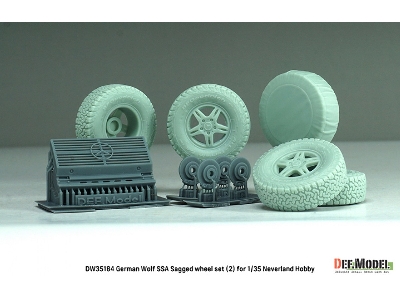 German Wolf Ssa - Sagged Wheel Set No.2 (For Neverland Hobby Kits) - image 13