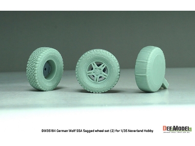 German Wolf Ssa - Sagged Wheel Set No.2 (For Neverland Hobby Kits) - image 14