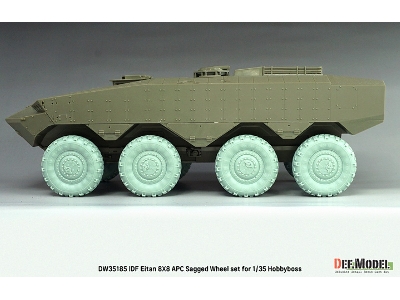 Idf Eitan 8x8 Apc - Sagged Wheel Set / Michelin Xml (For Hobby Boss Kits) - image 4