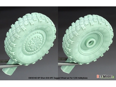Idf Eitan 8x8 Apc - Sagged Wheel Set / Michelin Xml (For Hobby Boss Kits) - image 7