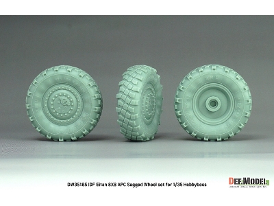 Idf Eitan 8x8 Apc - Sagged Wheel Set / Michelin Xml (For Hobby Boss Kits) - image 10