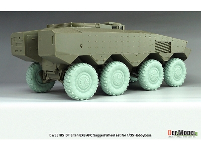 Idf Eitan 8x8 Apc - Sagged Wheel Set / Michelin Xml (For Hobby Boss Kits) - image 11