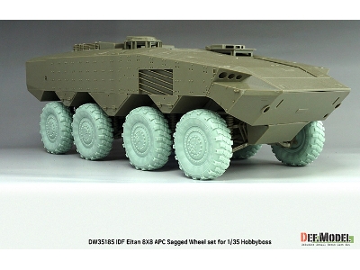 Idf Eitan 8x8 Apc - Sagged Wheel Set / Michelin Xml (For Hobby Boss Kits) - image 12