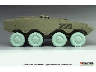 Idf Eitan 8x8 Apc - Sagged Wheel Set / Michelin Xml (For Hobby Boss Kits) - image 13