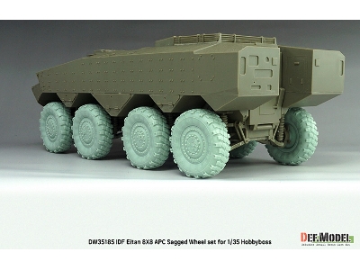 Idf Eitan 8x8 Apc - Sagged Wheel Set / Michelin Xml (For Hobby Boss Kits) - image 14