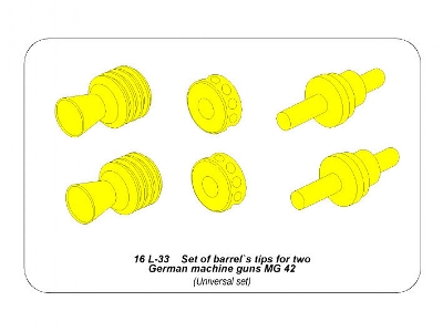 Set of barrel`s tips for two German machine guns MG 42 - image 11