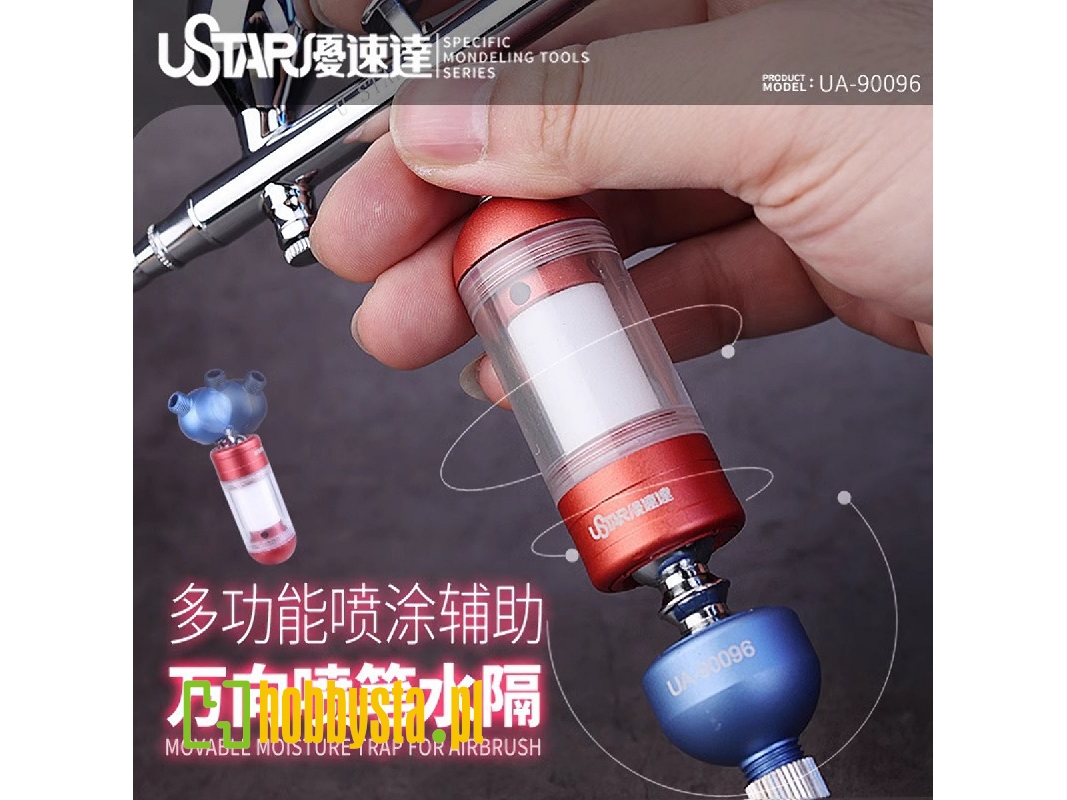 Movable Moisture Trap For Airbrush - image 1