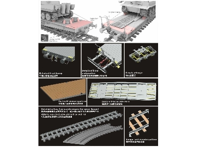 German 80t Type Ssyms Flatcar Schwerer Platformwagen With Early Feature / Tank Not Included (Gold Version) - image 3