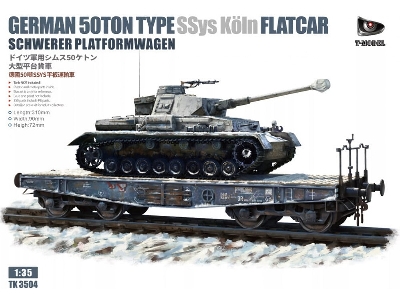 German 50-ton Type Ssys Köln Flatcar (Schwerer Platformwagen) - image 1