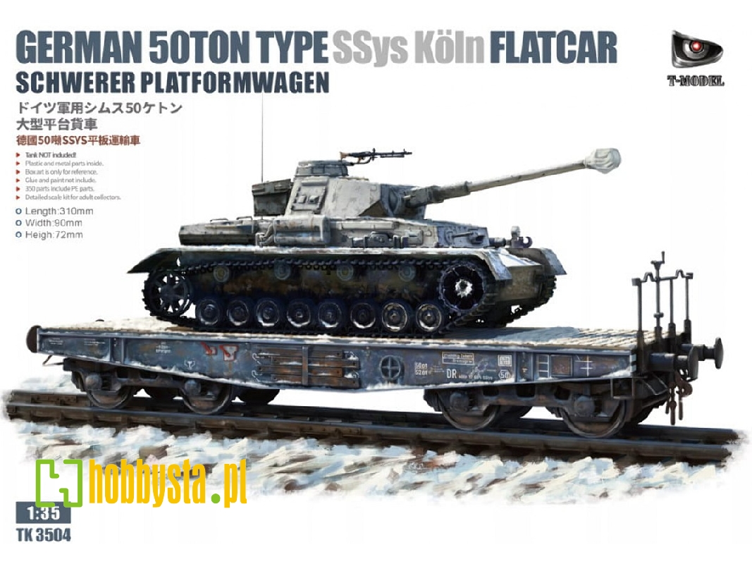 German 50-ton Type Ssys Köln Flatcar (Schwerer Platformwagen) - image 1