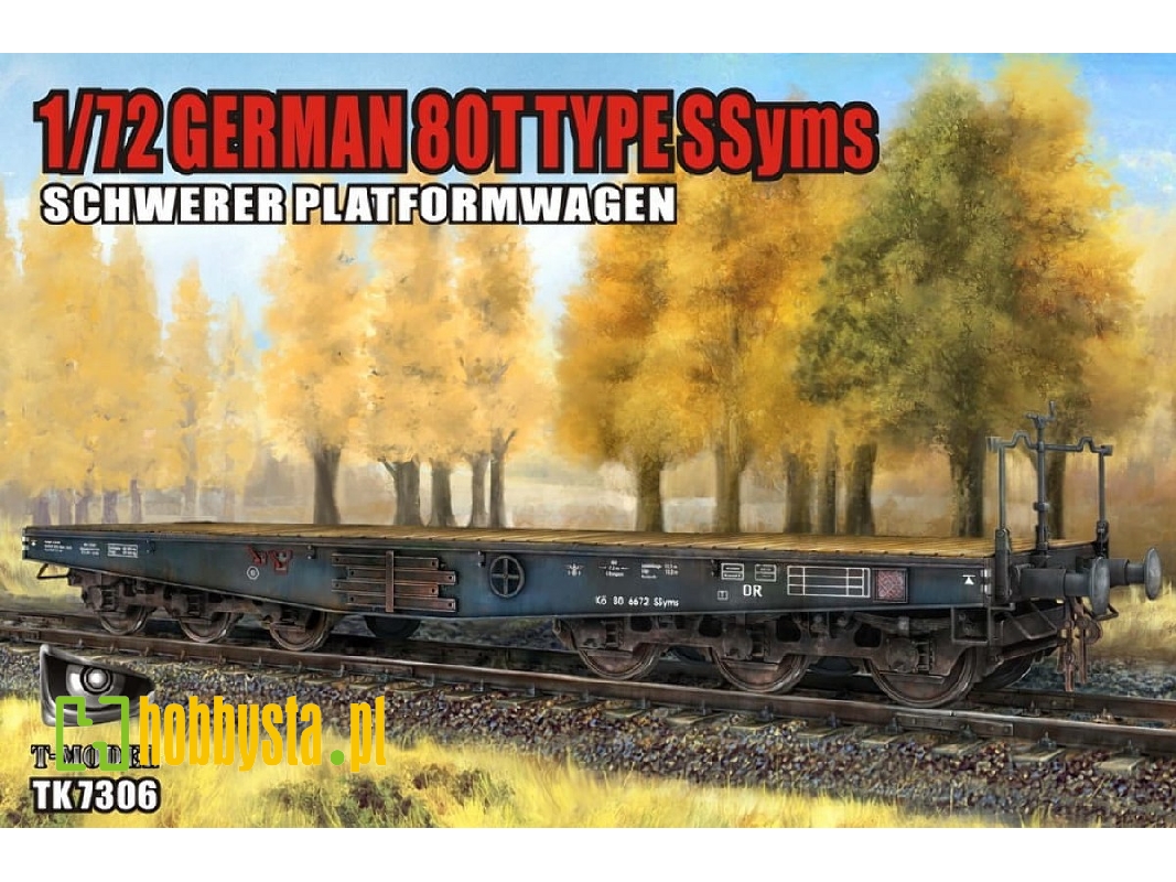 German 80t Type Ssyms Schwerer Plattformwagen - image 1