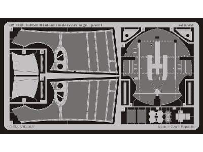 F4F-3 undercarriage 1/32 - Trumpeter - image 2