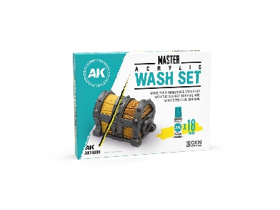 Master Acrylic Wash Set Full (18 Colors) - image 1
