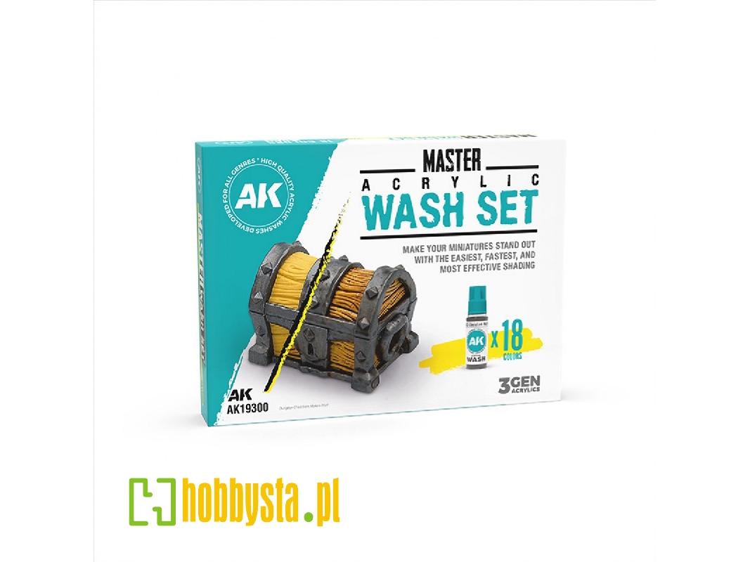 Master Acrylic Wash Set Full (18 Colors) - image 1