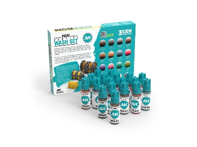 Master Acrylic Wash Set Full (18 Colors) - image 2