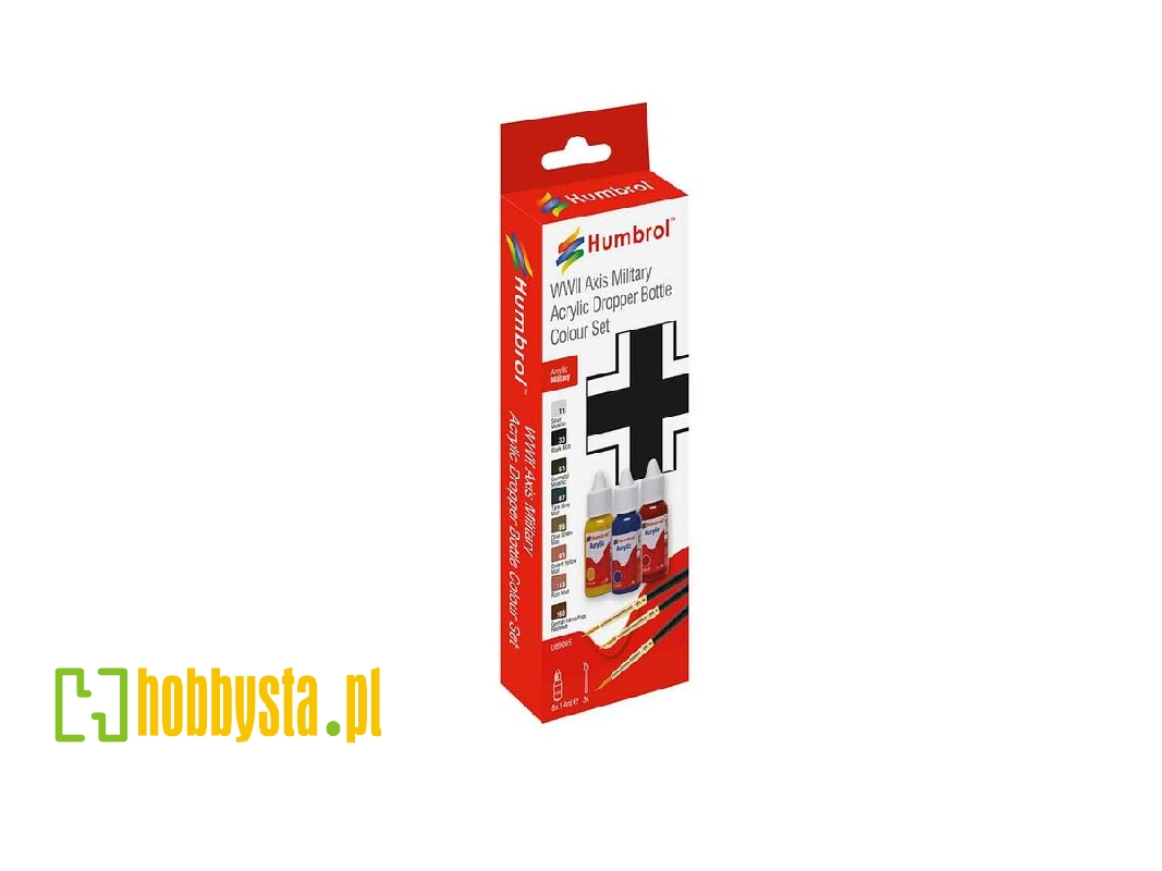 Db9065 Acrylic Paint & Brush Wwii Axis Military Colours - image 1