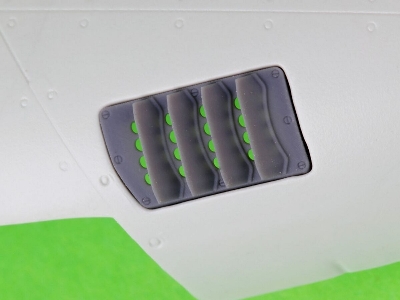 P-51 Mustang - Carburator Air Filter Cover - Raf Louvred Type - Version B (For Revell) - image 1
