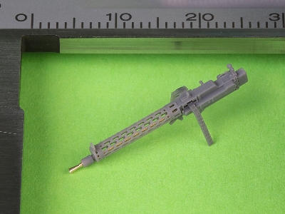 German Ww I Machine Gun Spandau Lmg 08/15 (2 Pcs) - With Short Charging Handle - Complete Guns Incl. 3d Resin & Brass Parts - im