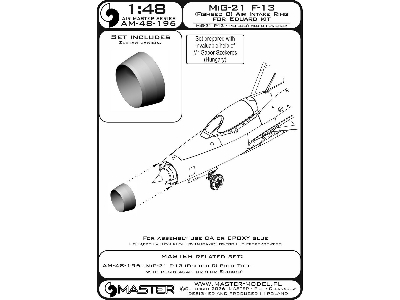 Mig-21 F-13 (Fishbed C) - Turned Metal Air Intake Ring (For Eduard) - image 7