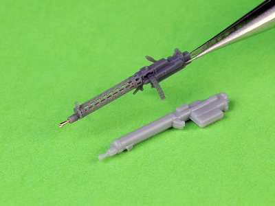 German Ww I Machine Gun Spandau Lmg 08/15 (2 Pcs) - With Long Charging Handle - Complete Guns Incl. 3d Resin & Brass Parts - ima