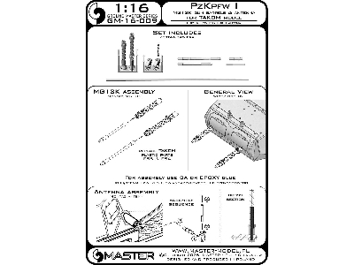 Pzkpfw I - Mg-13k Gun Barrels & Antenna (For Takom Kits) - image 11
