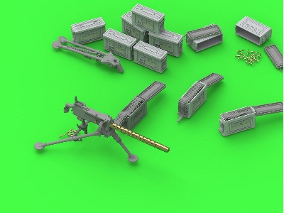 Browning M1919 A4 .30 Cal (7,62mm) - Machine Gun On M2 Tripod (With M1 Ammo Can) - image 12