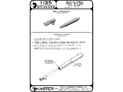 German 7,5 Cm Pak 97/38 Gun Barrel (For Italeri / Dragon Kits) - image 6