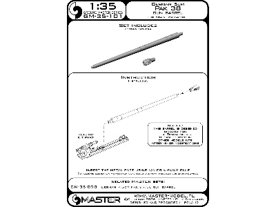 German 5cm Pak 38 Gun Barrel (For Tamiya Kit) - image 5