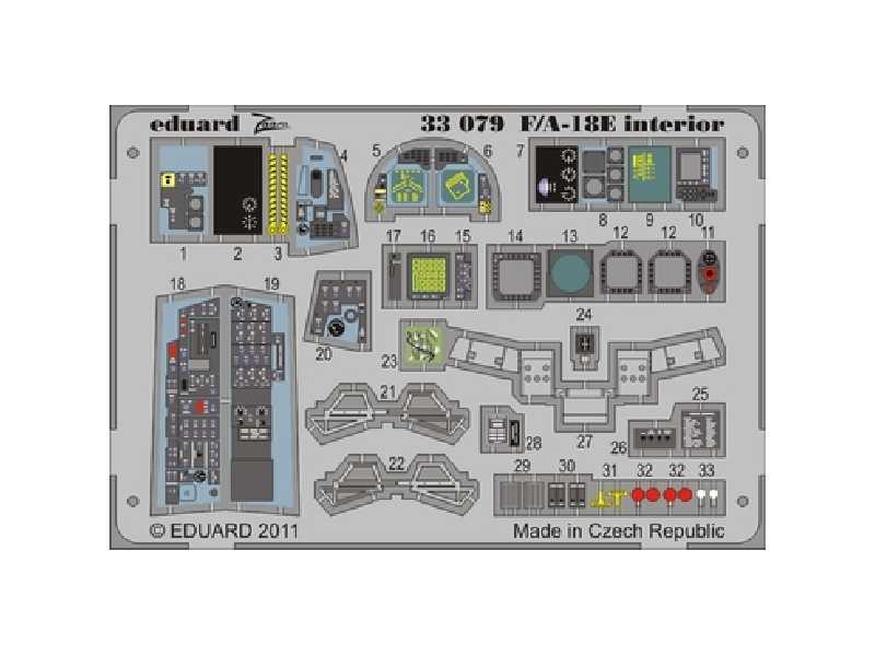 F/ A-18E interior S. A. 1/32 - Trumpeter - image 1