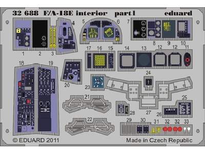 F/ A-18E interior S. A. 1/32 - Trumpeter - image 1