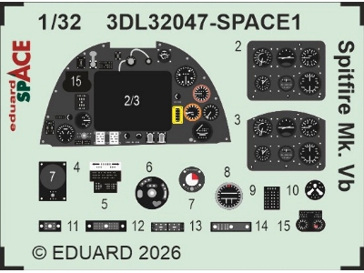 Supermarine Spitfire Mk.Vb - Space Set (For Kotare Kits) - image 1