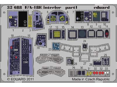 F/ A-18E interior S. A. 1/32 - Trumpeter - image 2